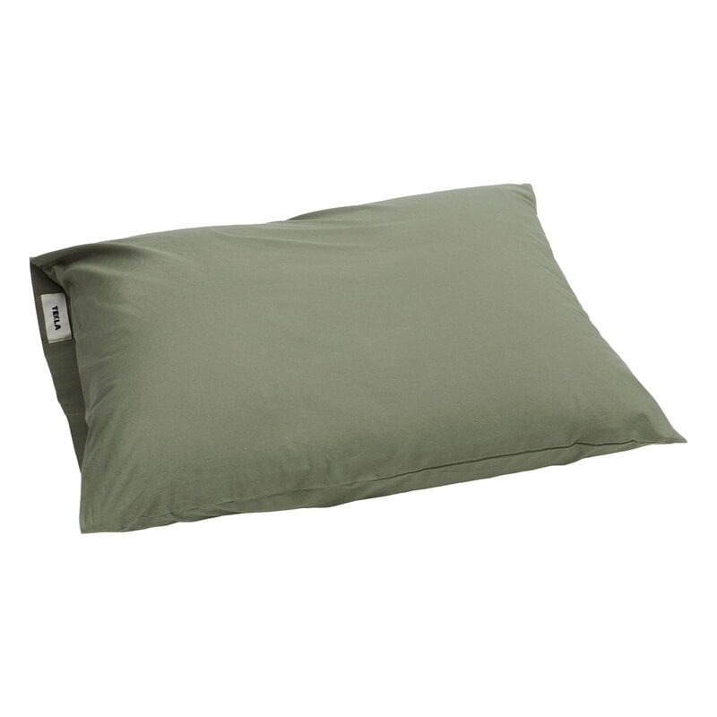 Tekla Pillow sham, 50 x 60 cm, olive green | Finnish Design Shop