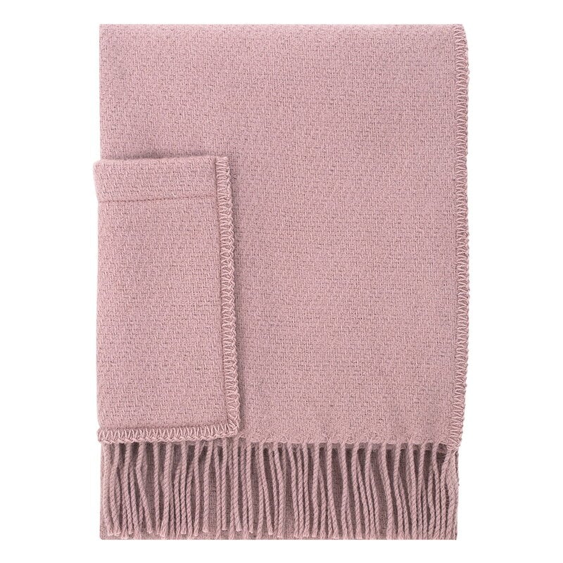 Lapuan Kankurit Uni pocket shawl, dusty rose | Finnish Design Shop