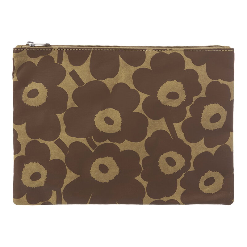 Mini Unikko pouch A4 brown dark brown