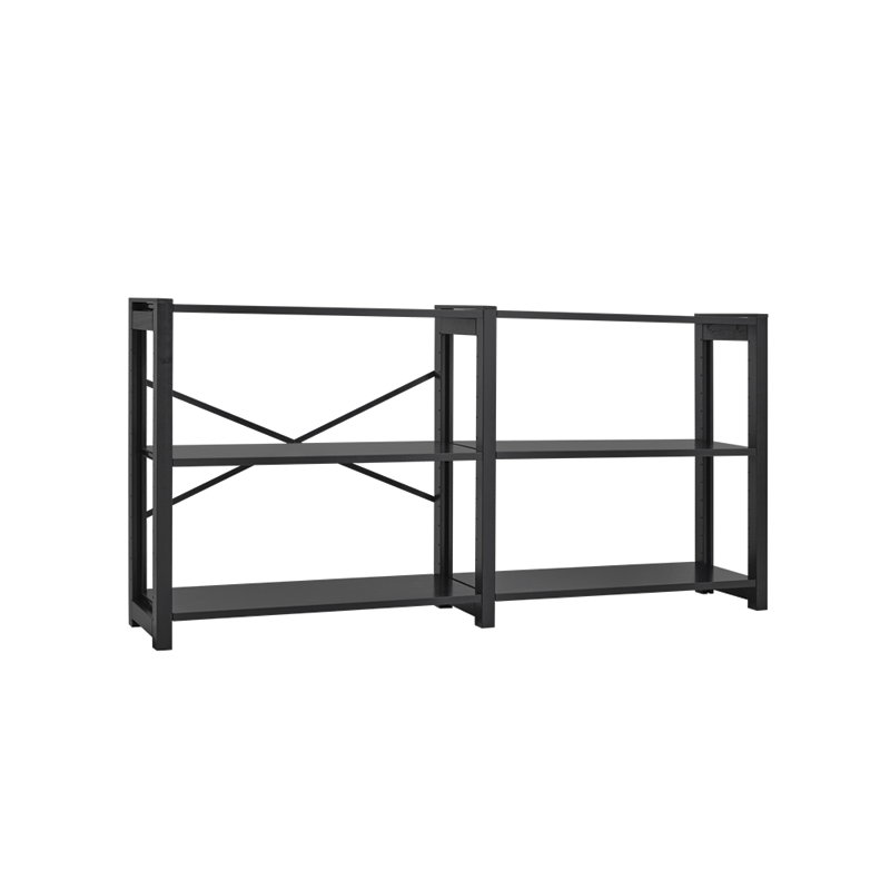 Lundia Open shelf, wide, black Finnish Design Shop