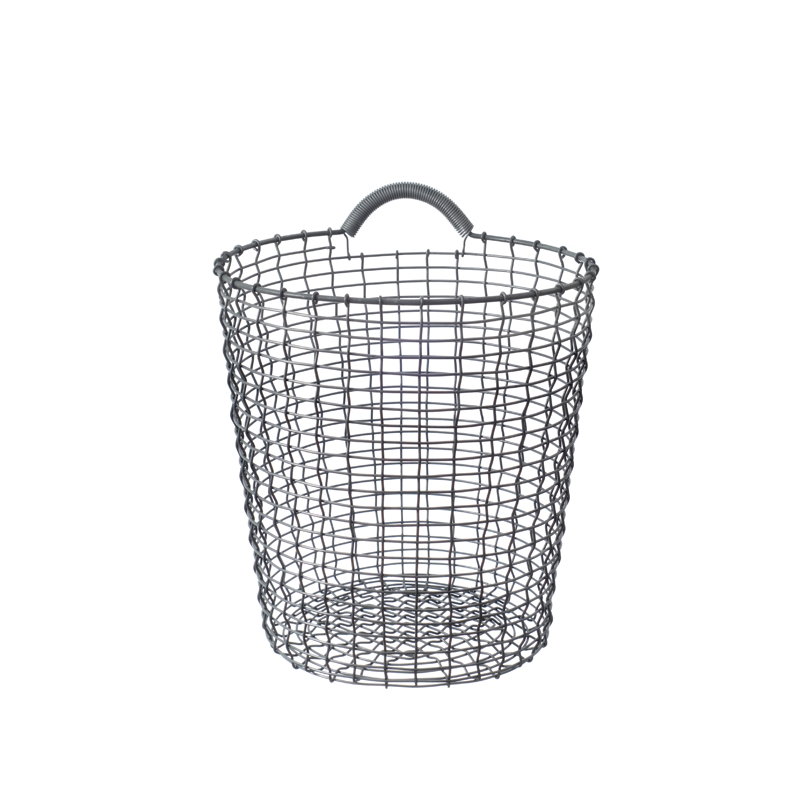 Korbo Wire Basket Bin 18, galvanized Finnish Design Shop