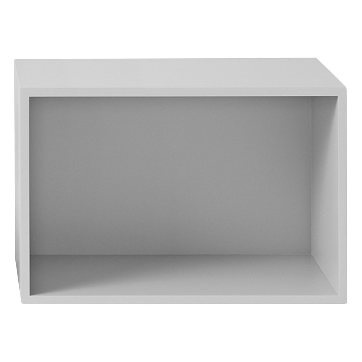 Muuto Stacked 2.0 shelf module w/ background, large, light grey ...