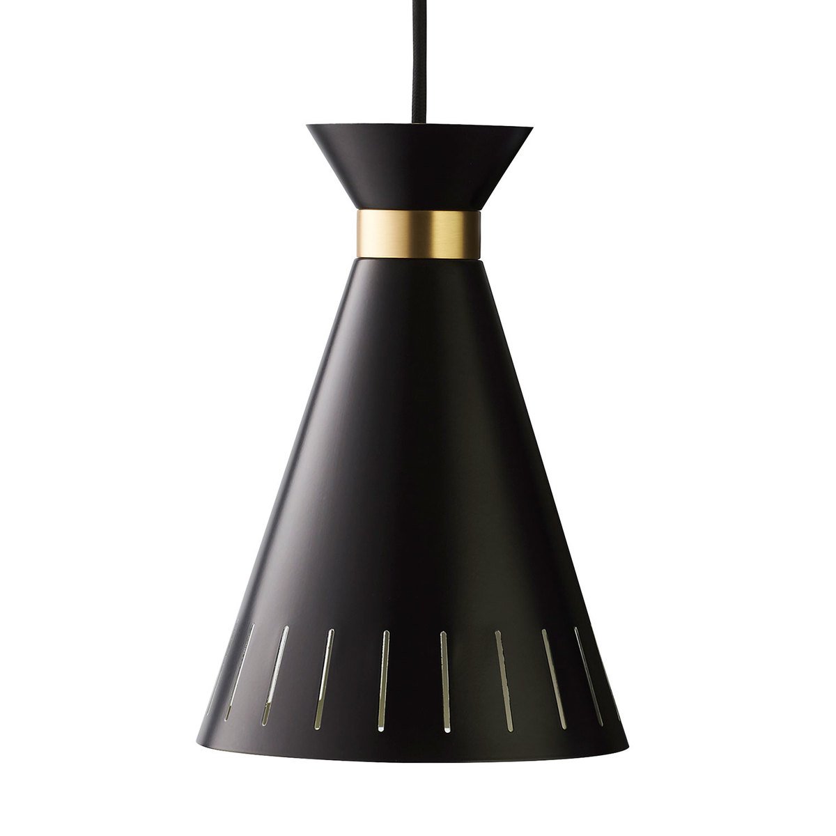 Warm Nordic Cone pendant, black