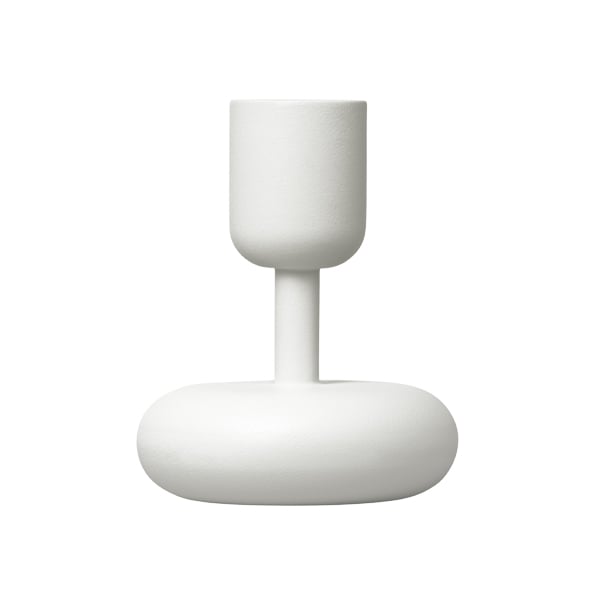 Iittala Nappula candleholder 107 mm, white | Finnish Design Shop