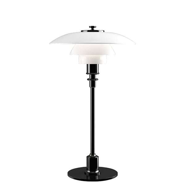 Louis Poulsen Ph 2/1 Table Lamp, Metallised Black