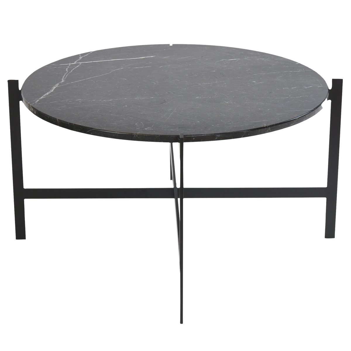 OX Denmarq Deck pöytä 80 cm, musta marmori - musta