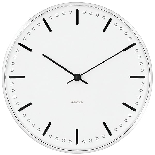 Arne Jacobsen AJ City Hall wall clock, 29 cm | Finnish Design Shop