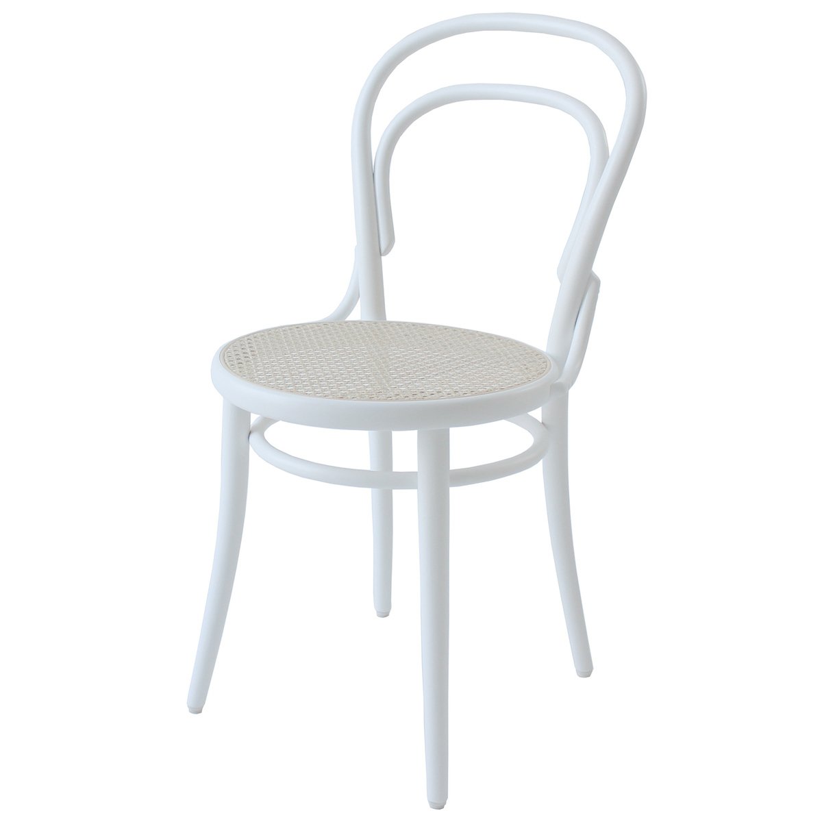 TON Chair 14 tuoli, rottinki - valkoinen