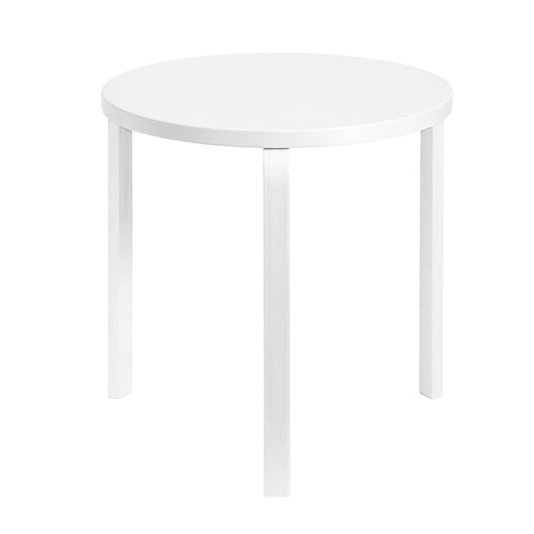 Artek Aalto pöytä 90C, kokovalkoinen | Käytetty design | Franckly