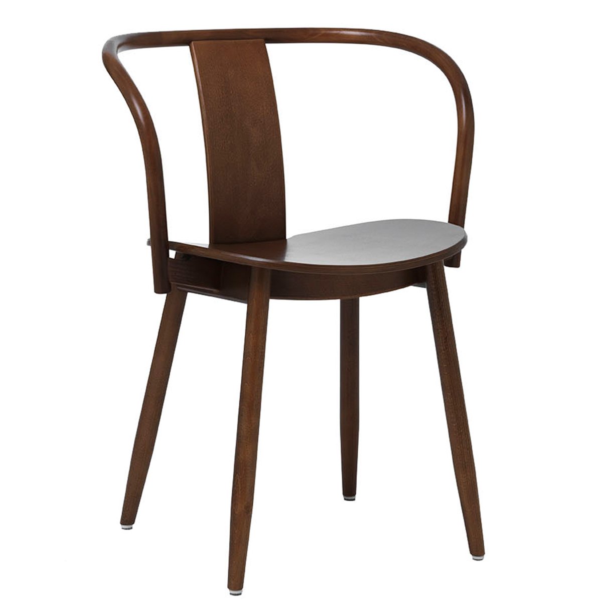 Massproductions Icha chair, walnut stained beech | Pre-used design ...