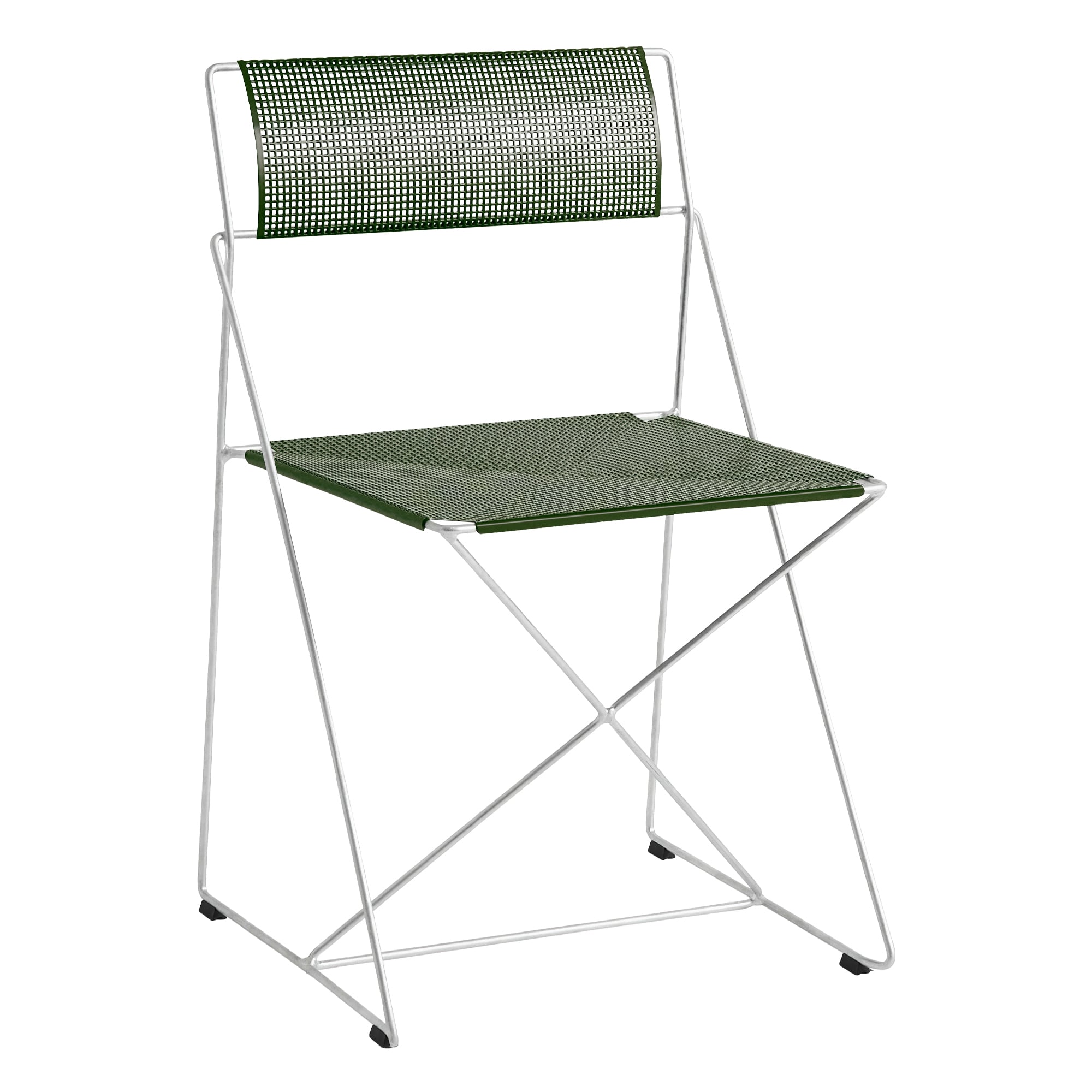 HAY X-Line chair, hot galvanized - autumn green | Finnish Design Shop