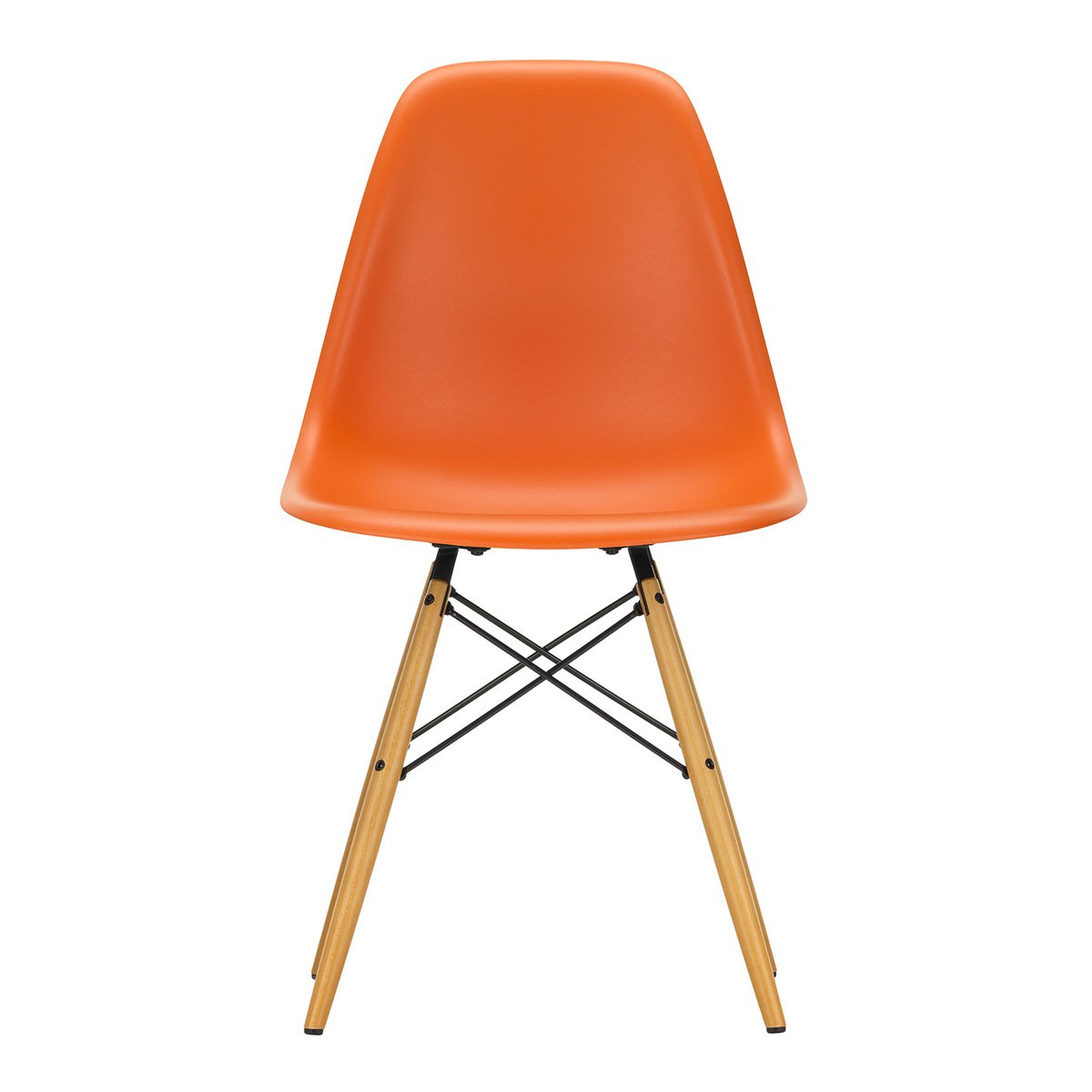 Vitra Eames DSW tuoli, rusty orange - vaahtera