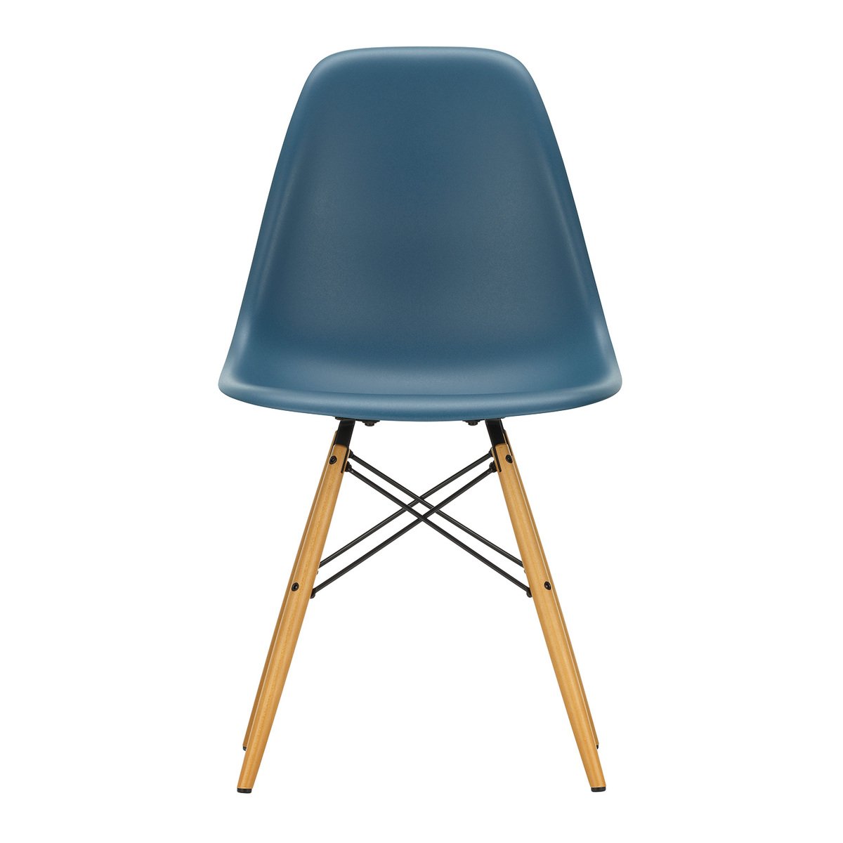 Vitra Eames DSW tuoli, sea blue - vaahtera