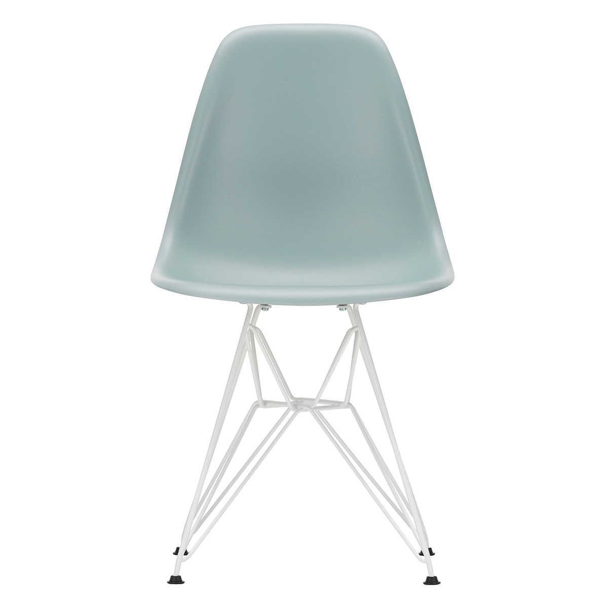 Vitra Eames DSR tuoli, light grey - valkoinen
