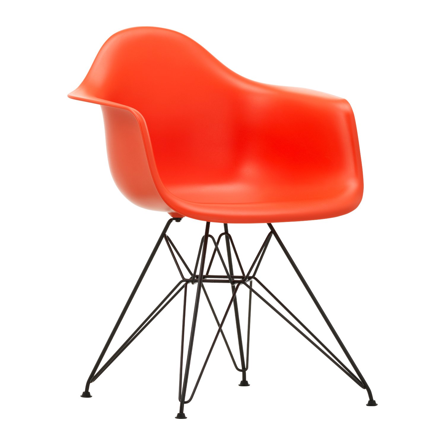 Vitra Eames DAR chair, red - basic dark | Pre-used design | Franckly