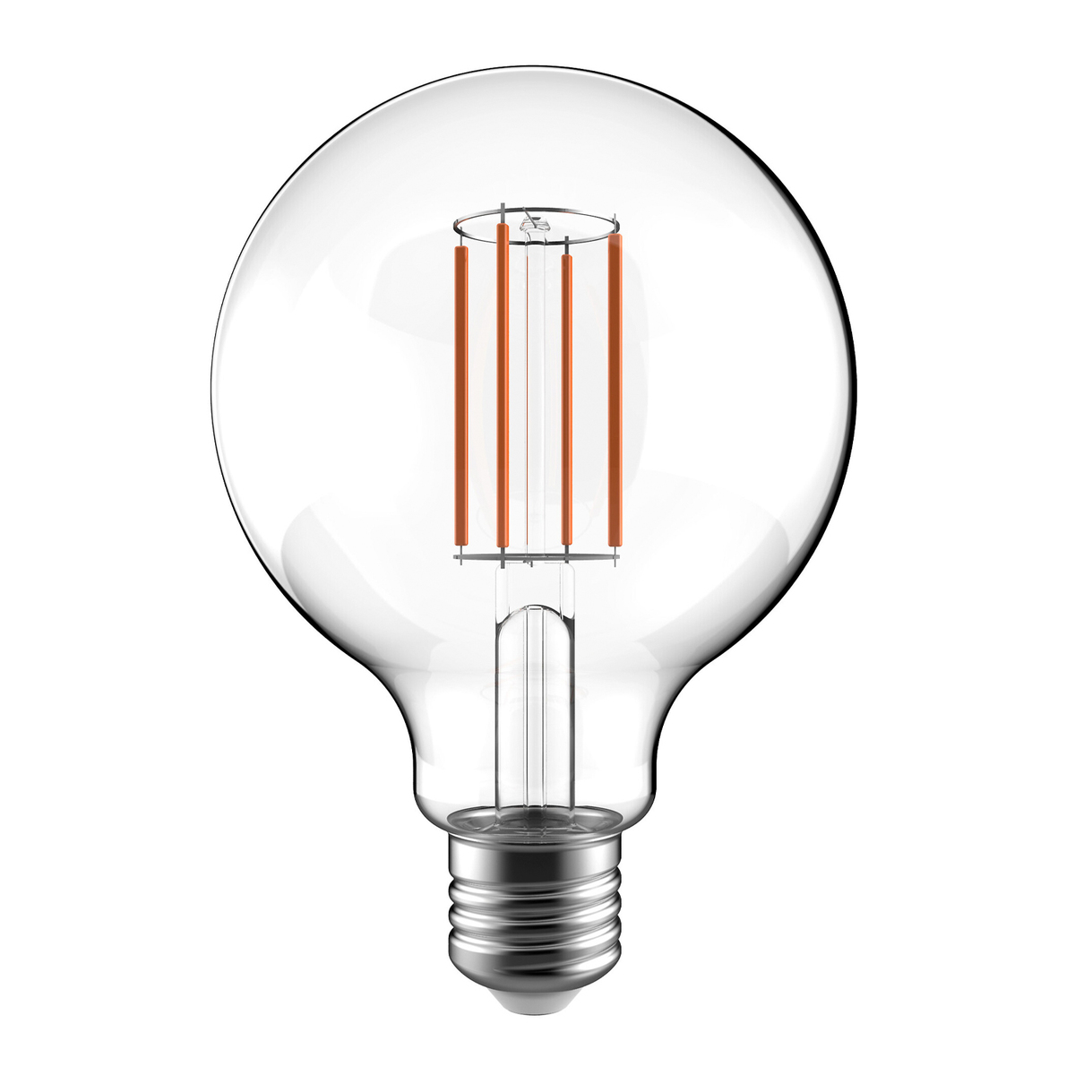 Mengjay Lampadina LED Edison G95-4 W, dimmerabile, (E27, 220 V), dimensioni  (D x H): 95 x 135 mm (set da 20) con sfere di vetro trasparente, 360 lm