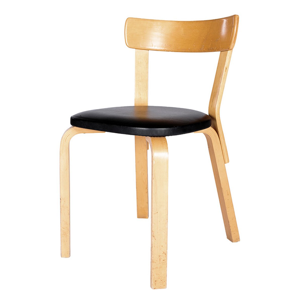 Artek Aalto chair 69, black upholstery | Pre-used design | Franckly