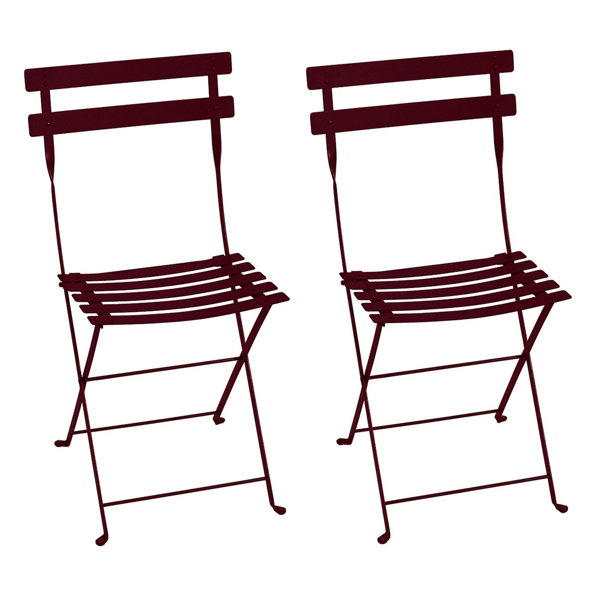 Fermob Bistro Metal tuoli, 2 kpl, black cherry