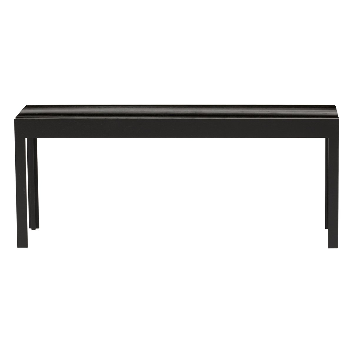 Form & Refine Lightweight bench, black-stained oak | Pre-used design ...