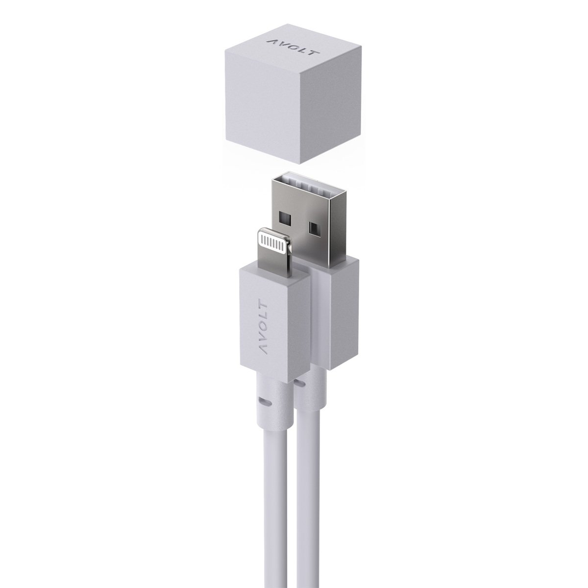 Avolt Cable 1 USB charging cable, Gotland grey