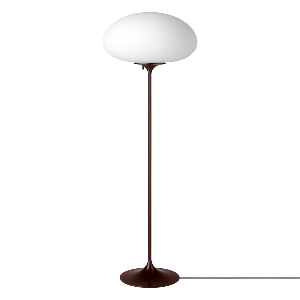 Gubi Stemlite Floor Lamp, 110 Cm, Dimmable, Black Red