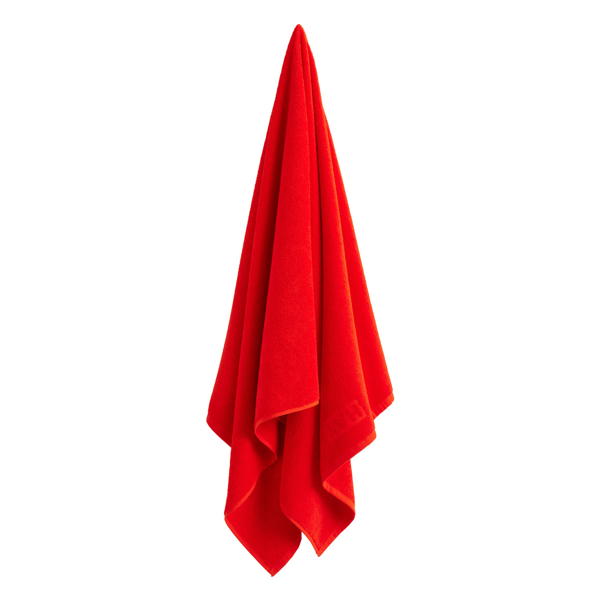 HAY Check bath towel, poppy red