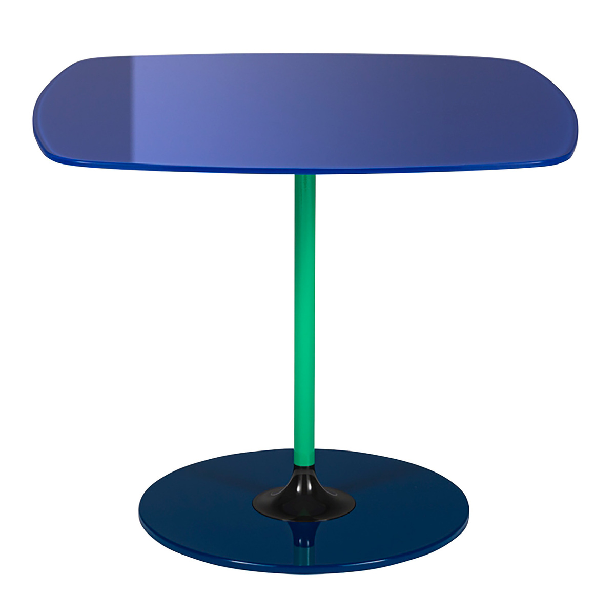 Kartell Thierry Side Table 50 X 50 Cm Blue Pre used Design Franckly