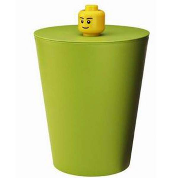 Room Copenhagen Lego container with lid, green | Pre-used design | Franckly