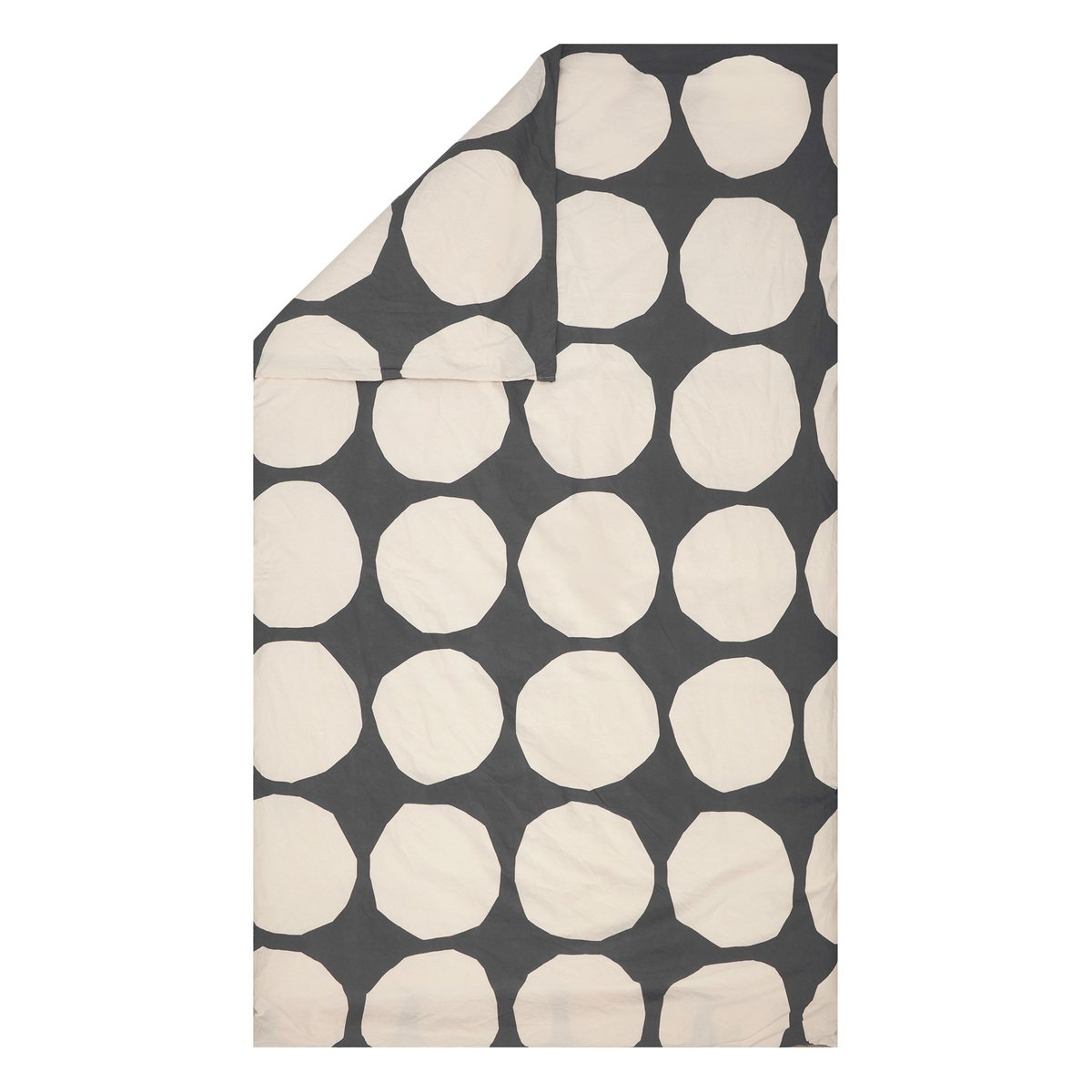 Marimekko Kivet Pussilakana 240 X 220 Cm Hiilenharmaa L valkoinen 
