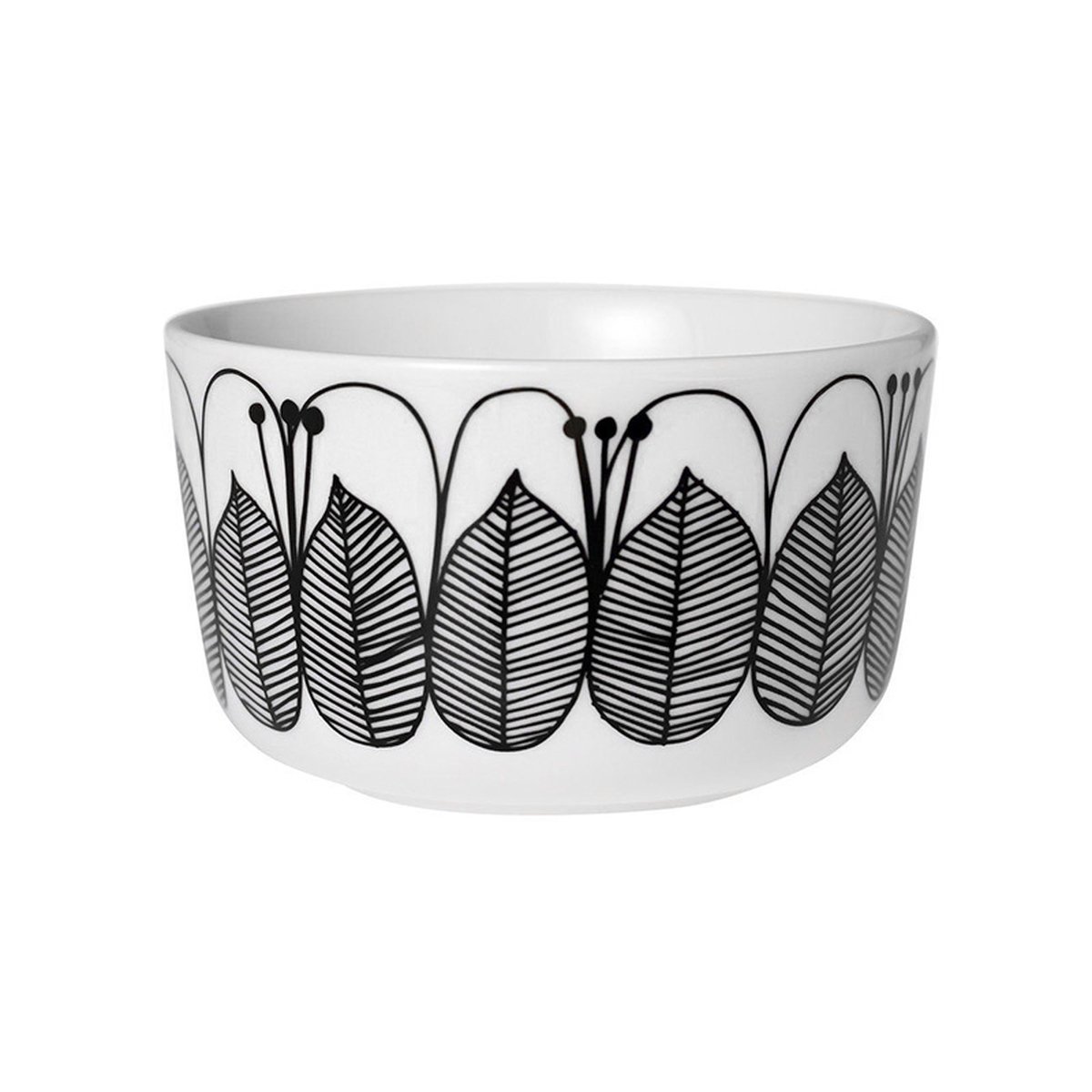 Marimekko Oiva - Kestit bowl 2,5 dl, black and white | Pre-used design |  Franckly