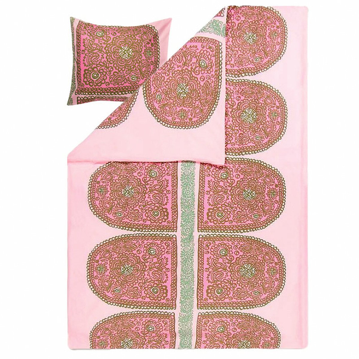 Marimekko Satula duvet cover set, pink | Pre-used design | Franckly