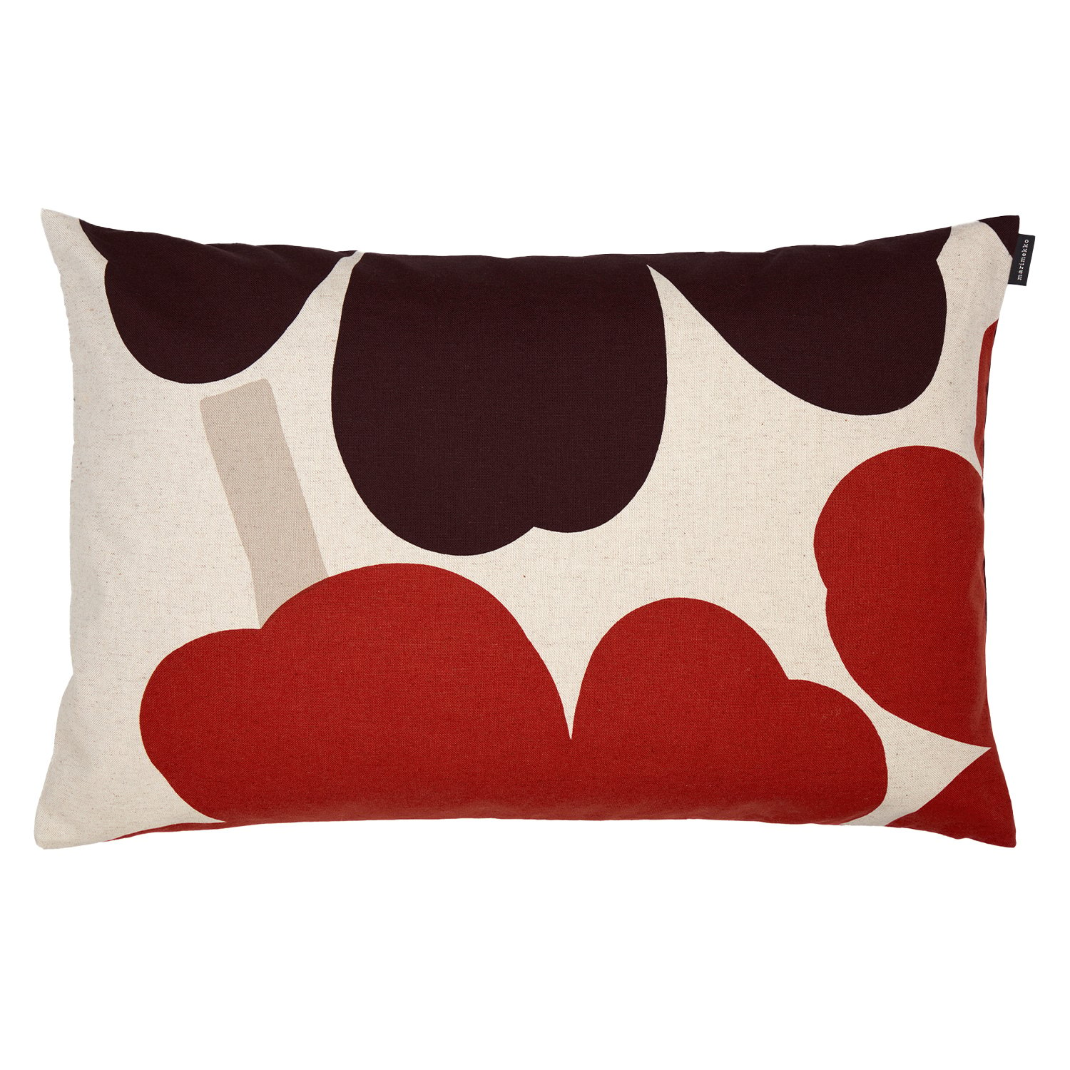 Marimekko Unikko tyynynpäällinen, 40 x 60 cm, pellava - punainen