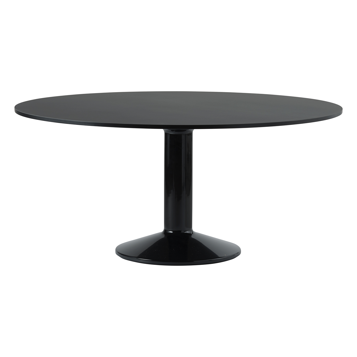 Muuto Midst pöytä, 160 cm, musta linoleum - musta