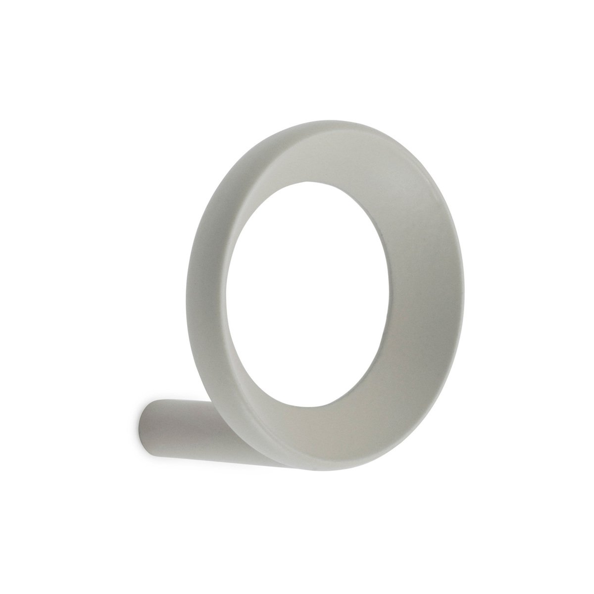 Normann Copenhagen Loop seinäkoukku, pieni, lämmin harmaa | Käytetty design  | Franckly