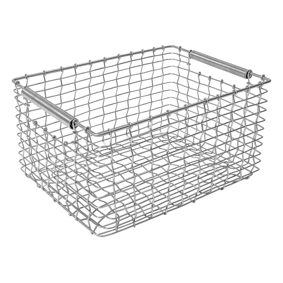 Korbo Rectangular 19 wire basket, galvanized | Pre-used design | Franckly