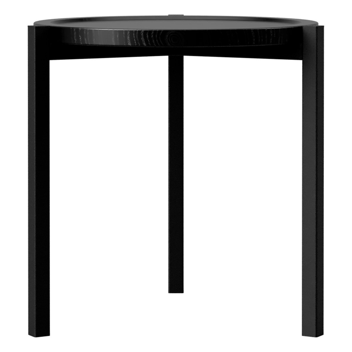 Nichba Side table, round, 45 cm, black Preused design Franckly