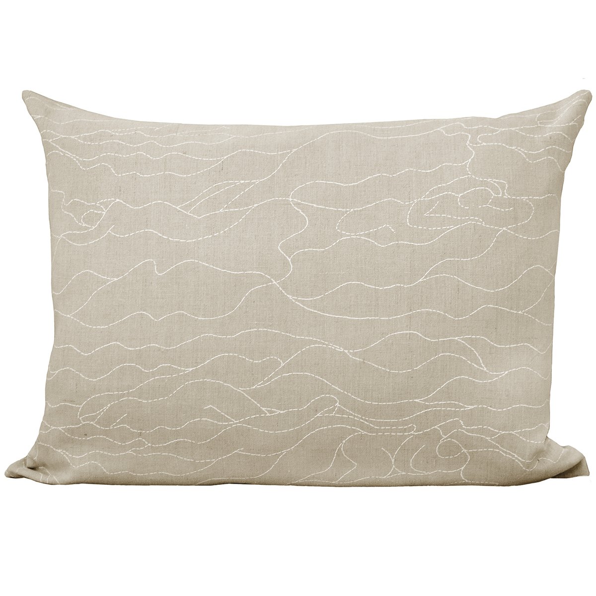 Saana ja Olli Rakkauden meri tyynynpäällinen, 60 x 80 cm, beige - valkoinen