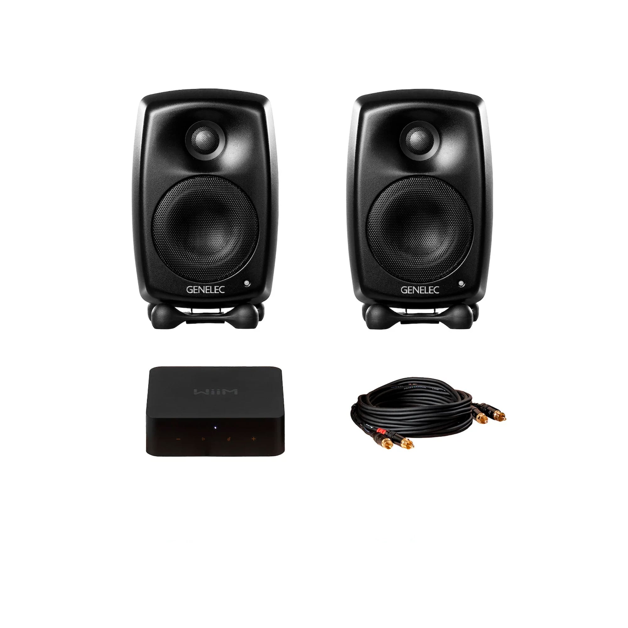 Genelec G Two Audio bundle, black | Finnish Design Shop