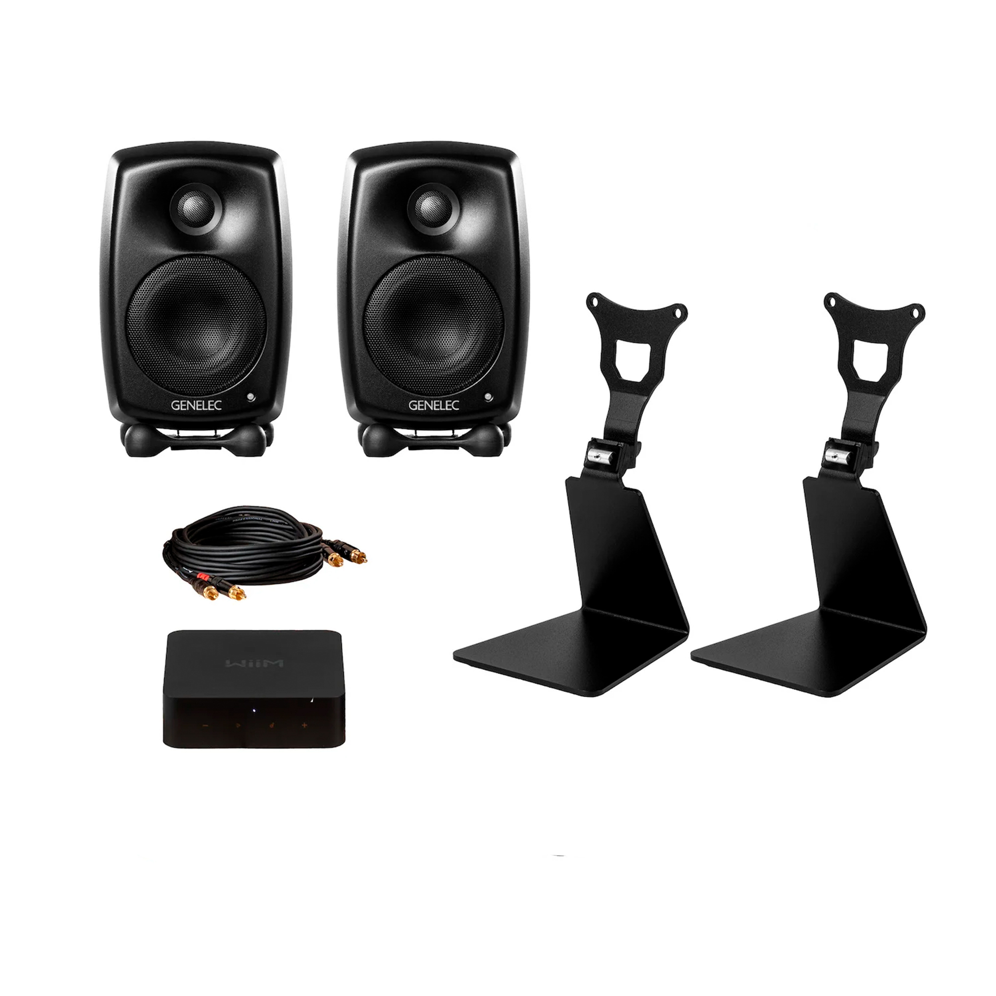 Genelec G Two TV bundle, black | Finnish Design Shop