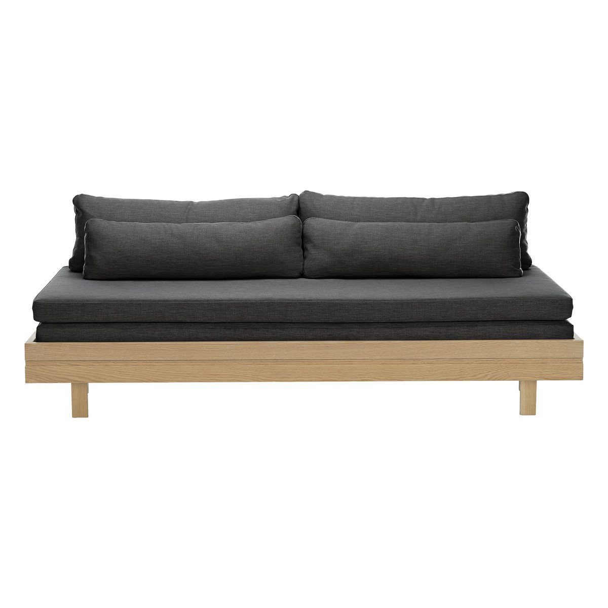 Tapio Anttila Collection Day&Night sofa bed, oak - grey Hopper 67 |  Pre-used design | Franckly