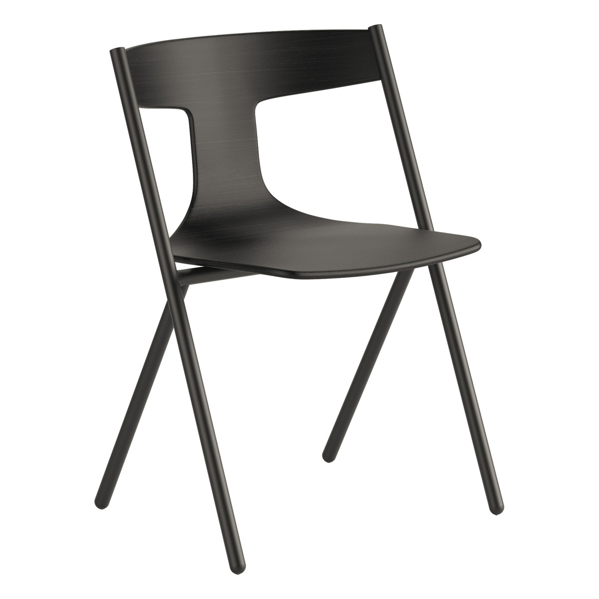 Viccarbe Quadra Chair Black Black Ash Pre used Design Franckly