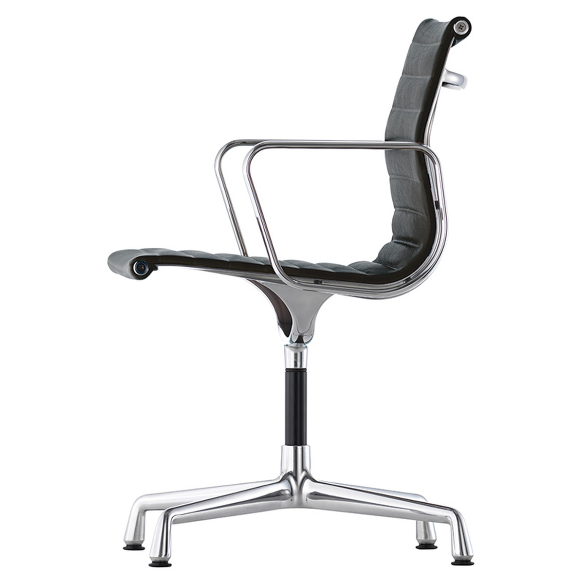 Gehoorzaamheid krijgen definitief Vitra Aluminium Chair EA 104, chrome - black | Pre-used design | Franckly