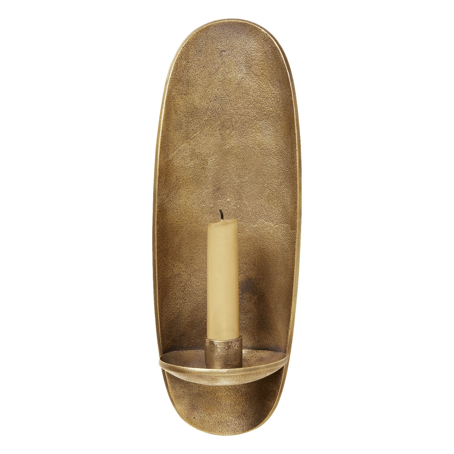 Ferm Living Agapé wall candle holder, brass | Finnish Design Shop
