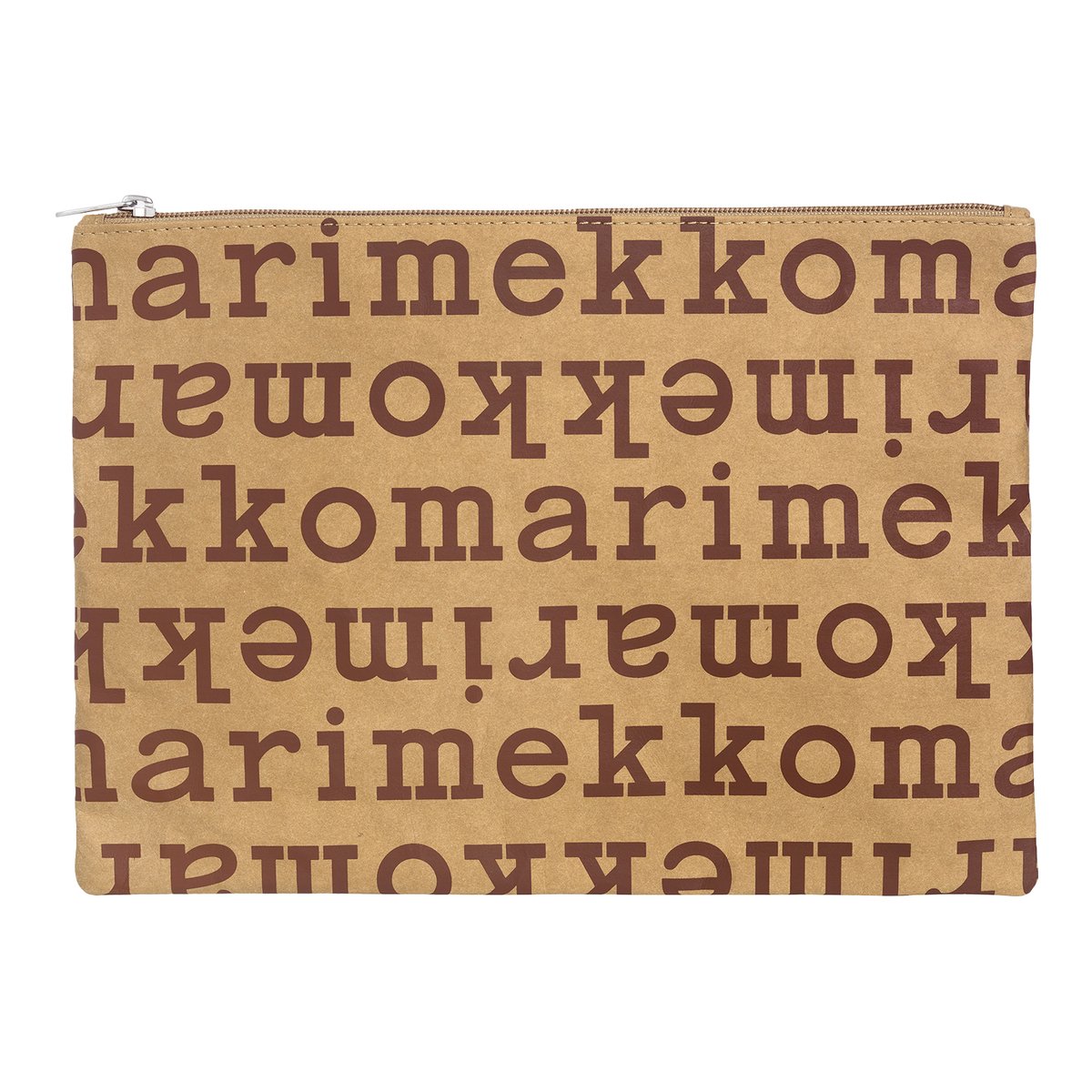 Marimekko Logo pussukka, A4, ruskea - tummanruskea