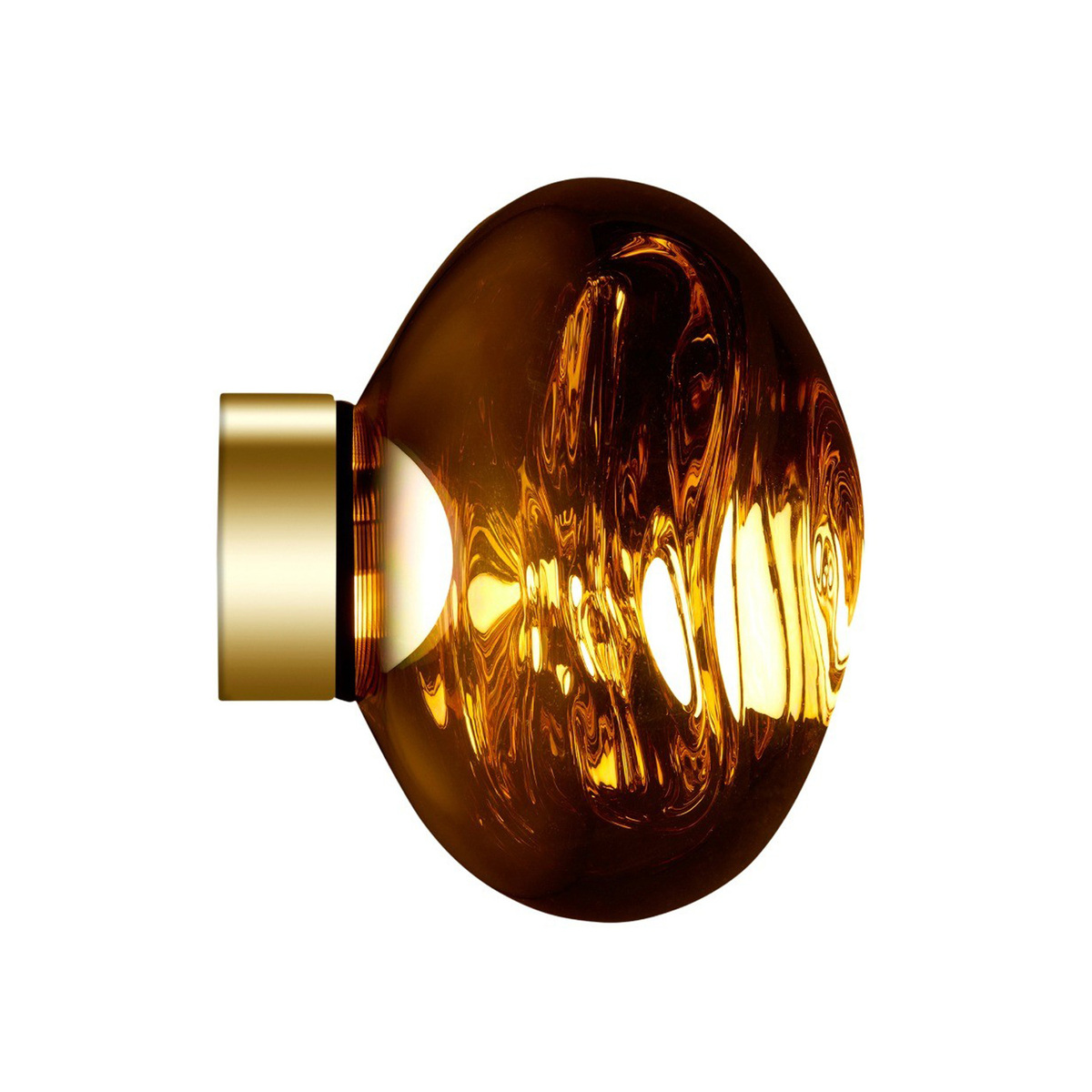 Tom Dixon Melt Surface Mini LED Wall Lamp Gold Pre used Design 