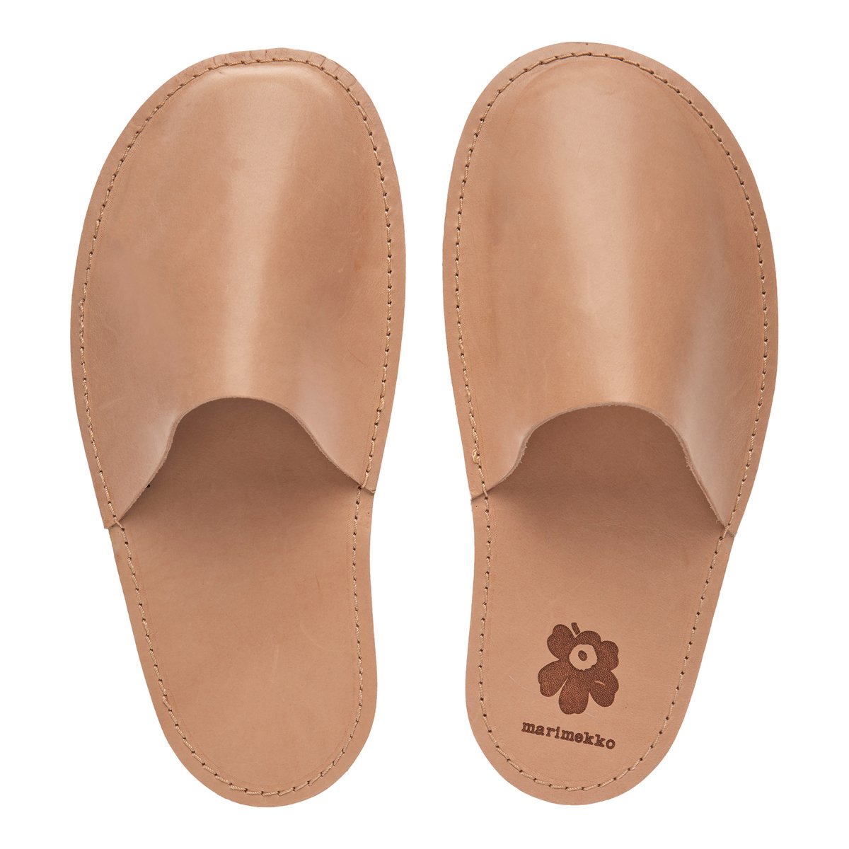 Marimekko Unikko leather slippers | Finnish Design Shop